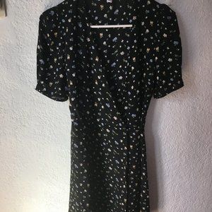 Peiran floral wrap dress